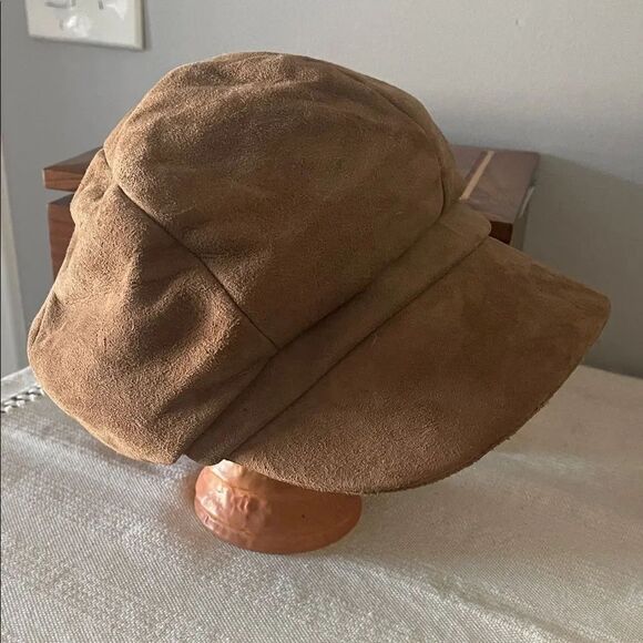 Woolf Brothers Accessories - Brown Suede Bucket Hat